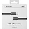 Кабель PERO DC18 ULTIMATE USB-С to LIGHTNING, 27W, 3A, 1.5m, Black