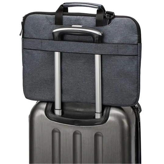 Сумка для документов с отд.для ноутбука 'Plush' 15.6, серо-синий, 956062