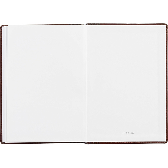 Ежедневник недатированный корич, тв.пер, 140х200, 160л, Lozanna AZ052/brown