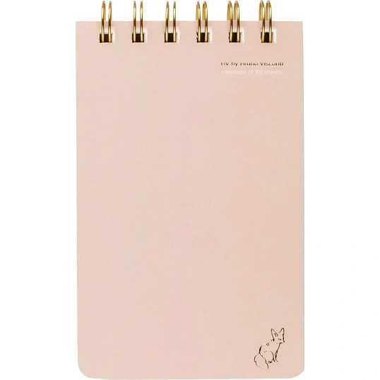 Блокнот BV CUTE A6- 100л линейка гребень TOTAL BEIGE 3-100-005/17