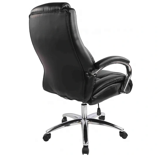 Кресло BN_Dp_EChair-585 TR рецикл.кожа черный, хром