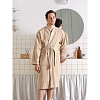 Халат Махровый Мужской  DELRAY Кимоно бежевый, L-XL,300 гр/м2