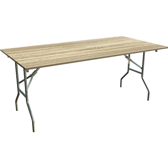 Стол обеденный Дельта (1800х900), П1.66.16, h750, металлик,дуб сонома