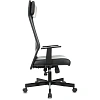 Кресло VB_EChair-651 TPU кожзам черный, сетка черая,металл