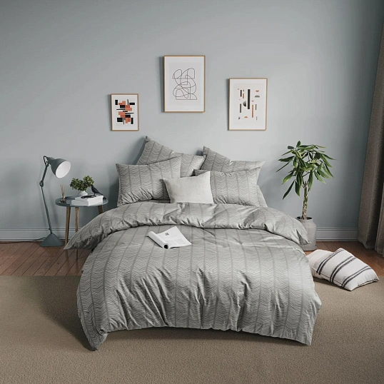 Постельное белье 1,5сп  Бязь (нав.50-70-2шт),Scandi