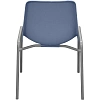 Стул GL_Комус Мебель Стрит RAL 9006, пластик RAL 5014 (голубой)