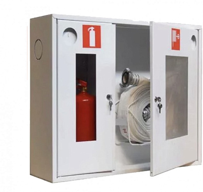 Шкаф пожарный ШП-К0-315 НО У Навес Откр (поликарбонат)Универс, бел замок