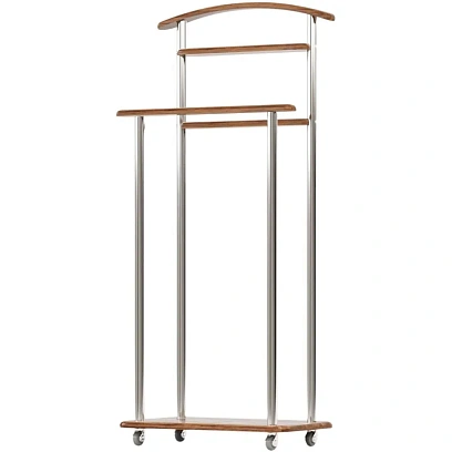 Вешалка KF_костюмная Комус Мебель Элдридж (7024360102)дуб амер/хром кол.рез