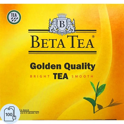 Чай Beta Tea Золотое качество черный 1,5гx100пак