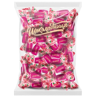 Конфеты желейные Шоколадница Коломенский с виш нач в мол шок глаз 1кг, 1758