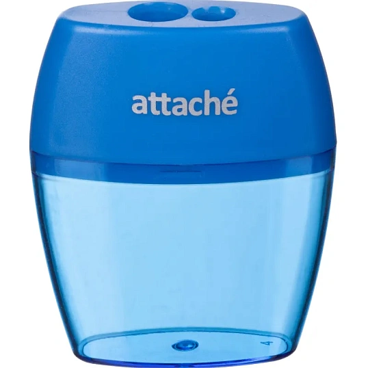 Точилка Attache, 2 отверстие, с контейнером, в ассорт