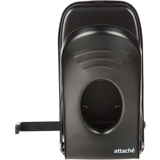 Дырокол металлический Attache до 65 листов, с линейкой, цвет черный