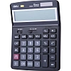 Калькулятор настольный ПОЛНОРАЗМ. Deli E39259,16-р, дв.пит,193x149мм,черн