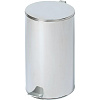 Ведро мусорное с педалью стальное, хром, 300х583мм, объем 40л