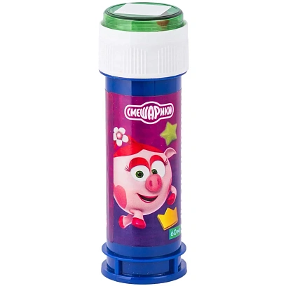 Мыльные пузыри Смешарики Яркие 60мл/1504-0679