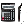 Калькулятор настольный ПОЛНОРАЗМЕРНЫЙ Attache AF-445B,12р,дв.пит,черный