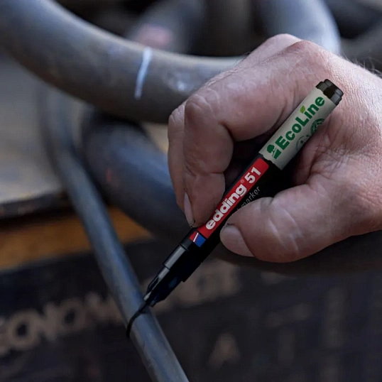 Маркер лаковый E-51 на водной основе, чёрный, 1-2 мм