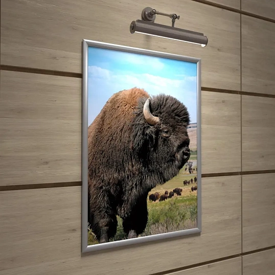 Рамка А1 Attache, алюм.клик-профиль 25 мм, настенная