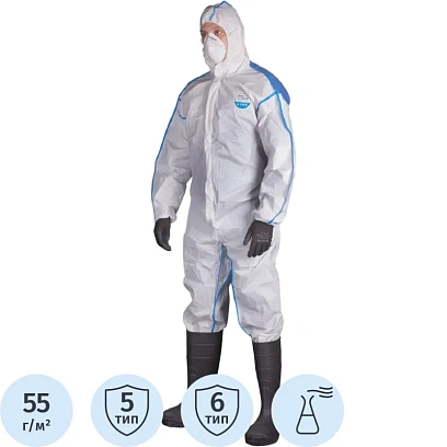 Комбинезон одноразовый с капюшоном MicroMAX NS CoolSuit бе р XXXL (EMNC428)