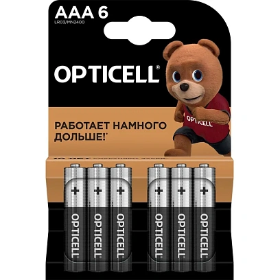 Батарейка OPTICELL Basic Батарейки AAA 6шт/уп