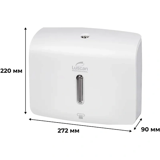 Диспенсер для полотенец лист Luscan Prof Etalon Z-слож белый 151060