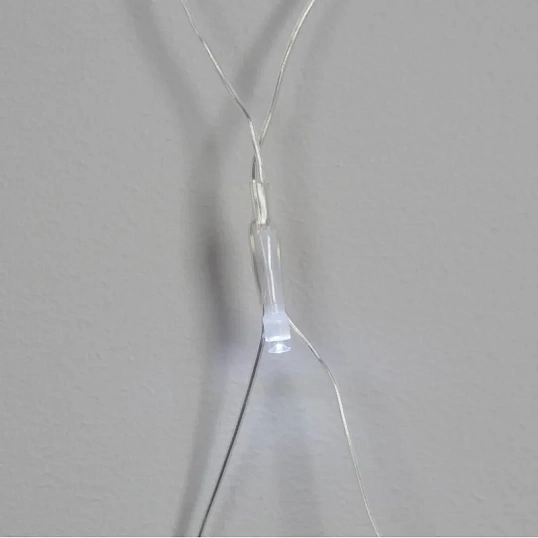 Гирлянда светодиодная  холодный бел, 96LED(1,5х1,5м) прозр пров  IP20