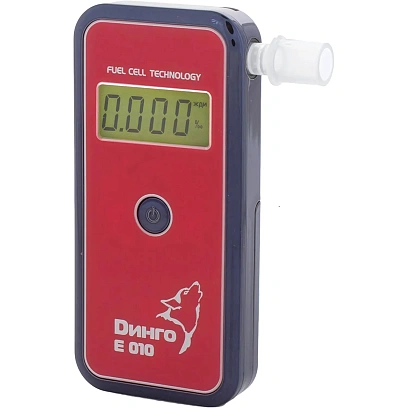 Анализатор паров этанола в выдыхаемом воздухе  Динго Е010