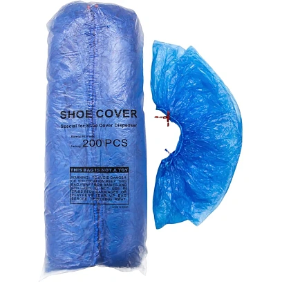 Бахилы в п/э упаковке для механических аппаратов, 200 шт/уп