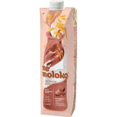 Напиток растительный Nemoloko овсяный шоколадный 1л