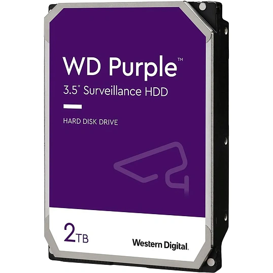 Жесткий диск Western Digital Purple 2TB, SATA, 5400rpm,64MB(WD23PURZ)