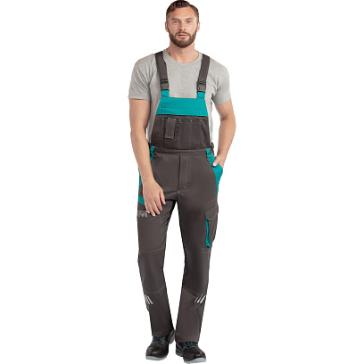 Полукомбинезон летний муж л36-ПК т.сер/бирюз (р.64-66) 194-200 Алистер