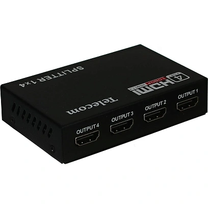 Разветвитель HDMI 1=>4 , каскадируемый , 1.4v+3D Telecom <TTS5020