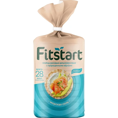 Хлебцы Fitstart Морская соль рисовые 90г