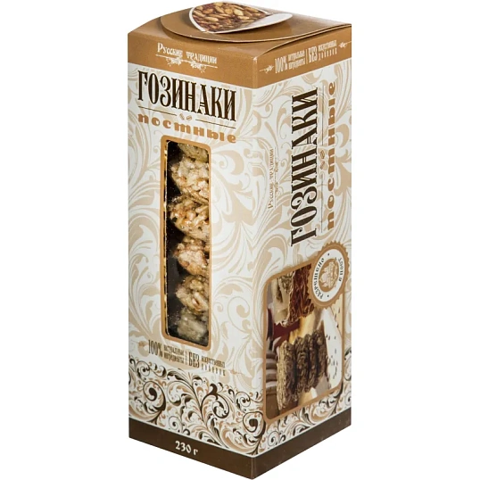 Снеки Гозинаки постные (козинаки) Русские традиции 210гр го-пос-230