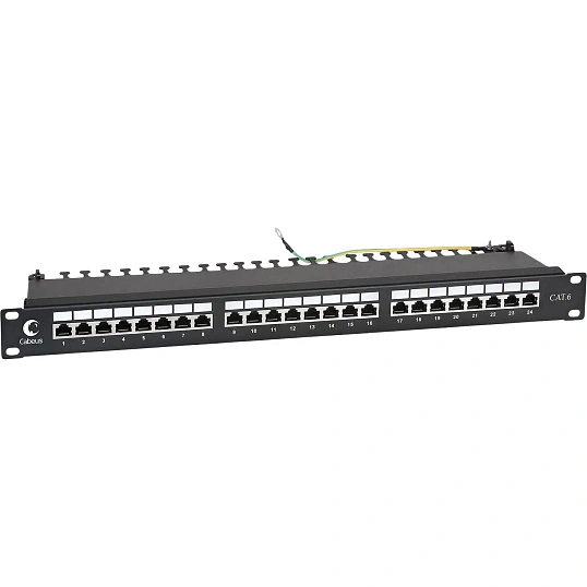 Патч-панель Cabeus PL-24-CAT.6-SH-DUAL 19 1U 24xRJ45 кат.6 FTP