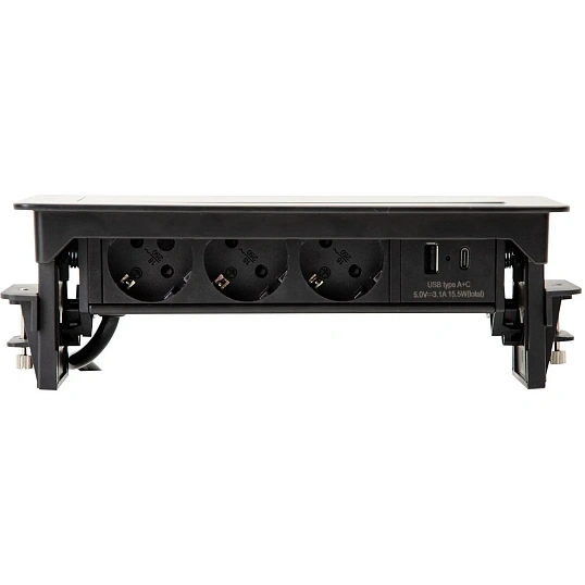 Платформа POWER BOX G4703-2AC(3сил.р./USB/Type-C) черный