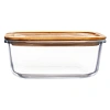 Контейнер стекл квадр 1230мл бамб/кр Studio TM Appetite