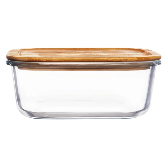 Контейнер стекл квадр 1230мл бамб/кр Studio TM Appetite