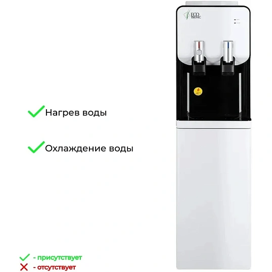 Кулер Ecotronic M40-LF white-black, напольный