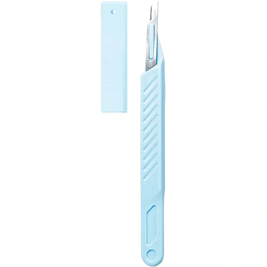 Скальпель хирург., однораз., р-15 КПИ, 10шт/уп