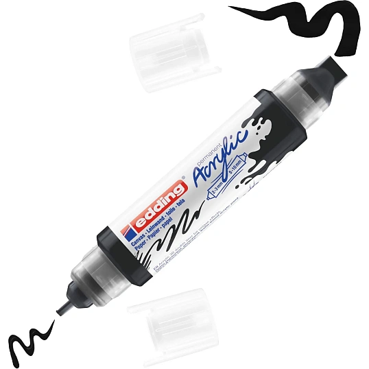 Набор акриловых маркеров двусторонних 3D Edding 5400 /.скош.нак. 5 цв