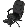 Кресло VB_EChair 668 PU P черный эко.кожа подст.для ног
