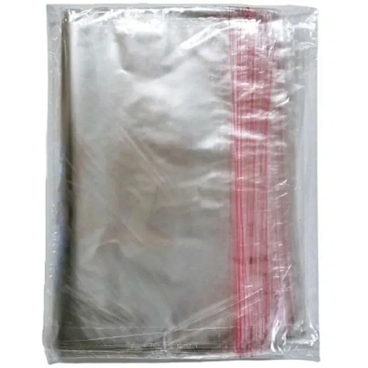 Пакет фасовочный ПП 40x50+5  с клеевым клапаном 20мкм 100 шт/уп