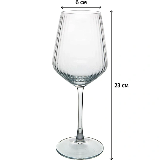 Набор бокалов АЛЛЕГРА ОПТИК 350 мл (утонченная кромка) 12шт