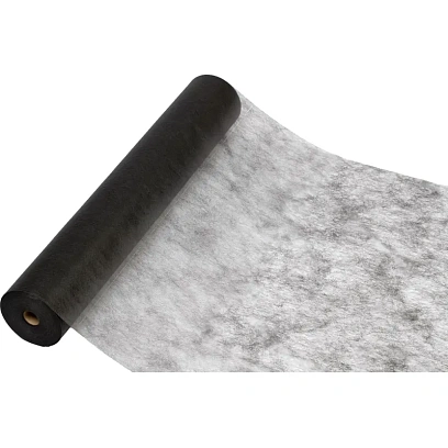 Простыня в рулоне с перф., 70х200, черный, 100шт/рул, спанбонд, Эконом