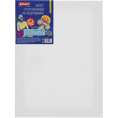 Холст на подрамнике Комус Арт 30х40см, 100% хлопок, мелкое зерно, 280 г/м2
