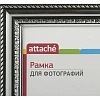 Рамка А4 21х30 см Комус/ATTACHE пластиковый багет 29мм серебристая