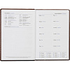 Ежедневник недатированный коричн, А5, 148x218, 352стр, Agenda