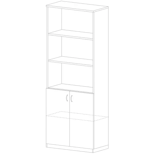 Шкаф PT Арго   полузакрытый А-310 Н бук 108831