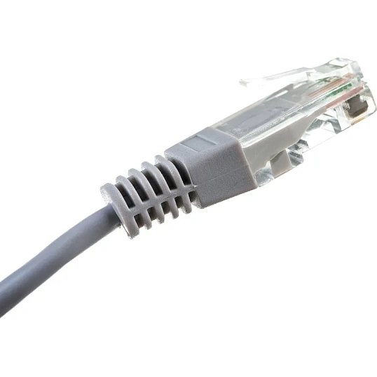 Патч-корд TWT TWT-45-45-2.0-GY UTP кат.5e, 2.0 м, серый